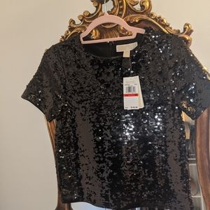 NWT Michael Kors sequin t-shirt
